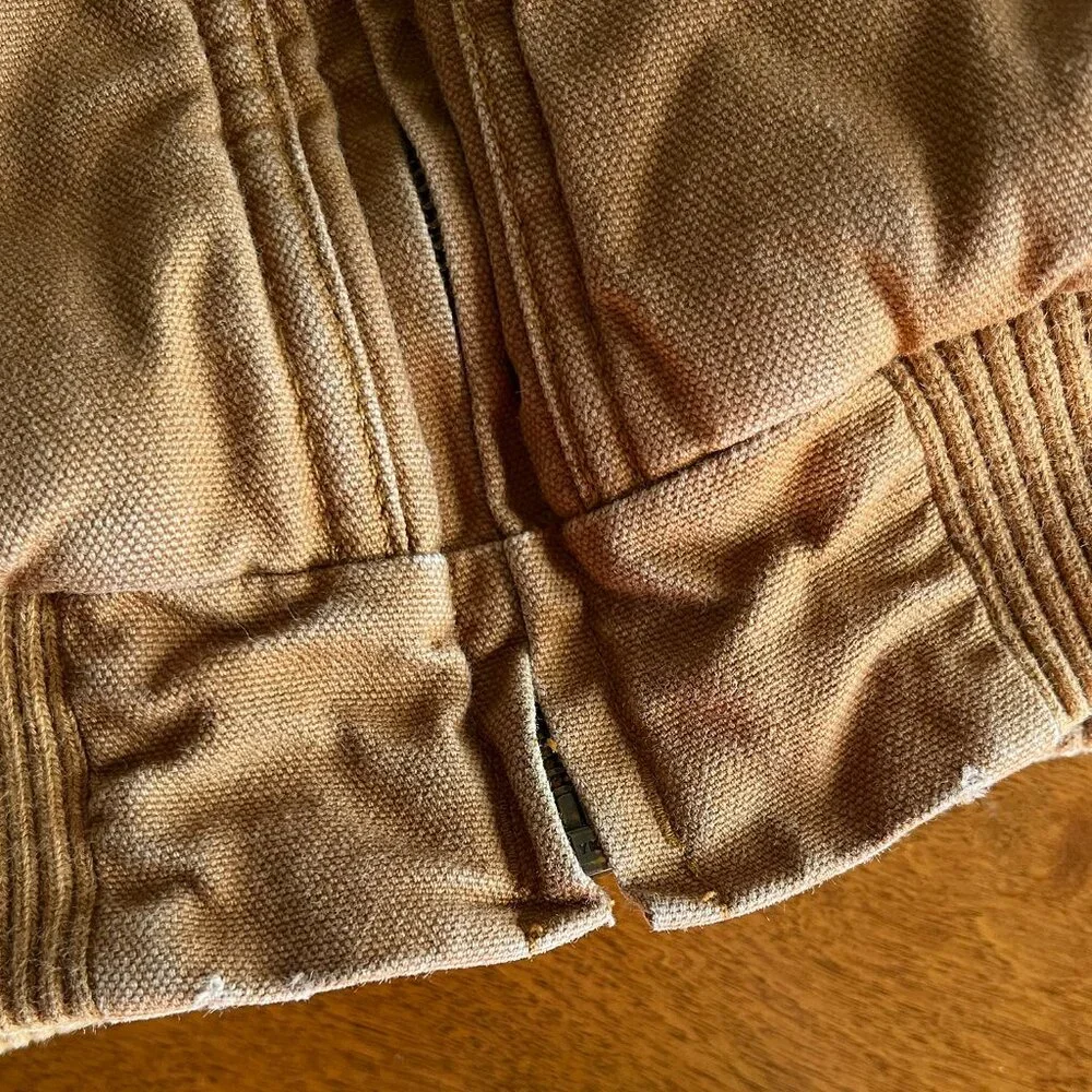 Carhartt tan canvas jacket S 7-8